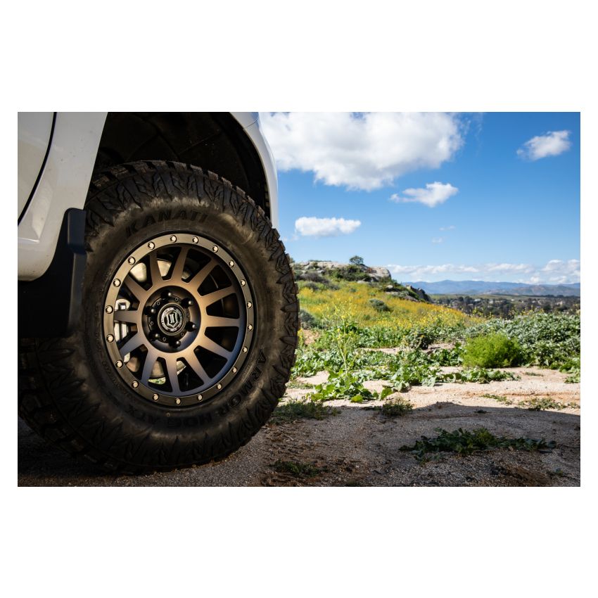 ICON 2017858347BR Compression 17x8.5 6x5.5 0mm Offset 4.75in BS 106.1mm Bore Bronze Wheel