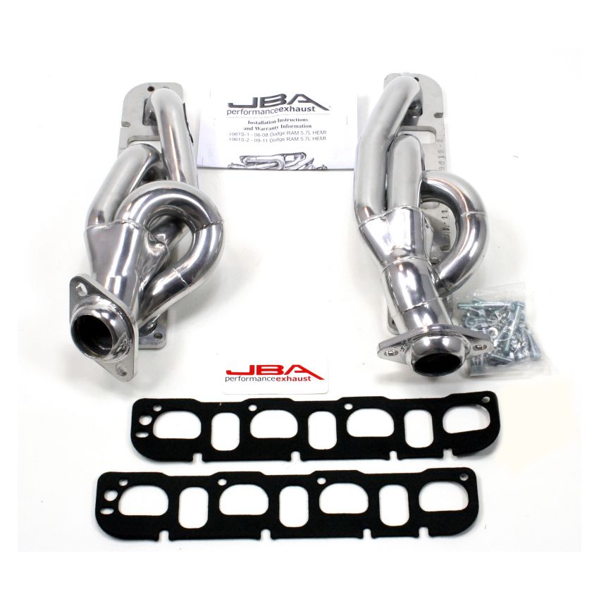 JBA 09-19 RAM 5.7L HEMI 1-5/8in Primary Silver Ctd Cat4Ward Header