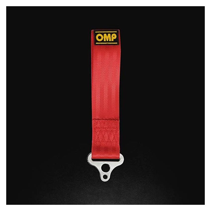 OMP RACING, INC. OMPEB0-0578-061 Tow Hood Red Stainless 100mm ID