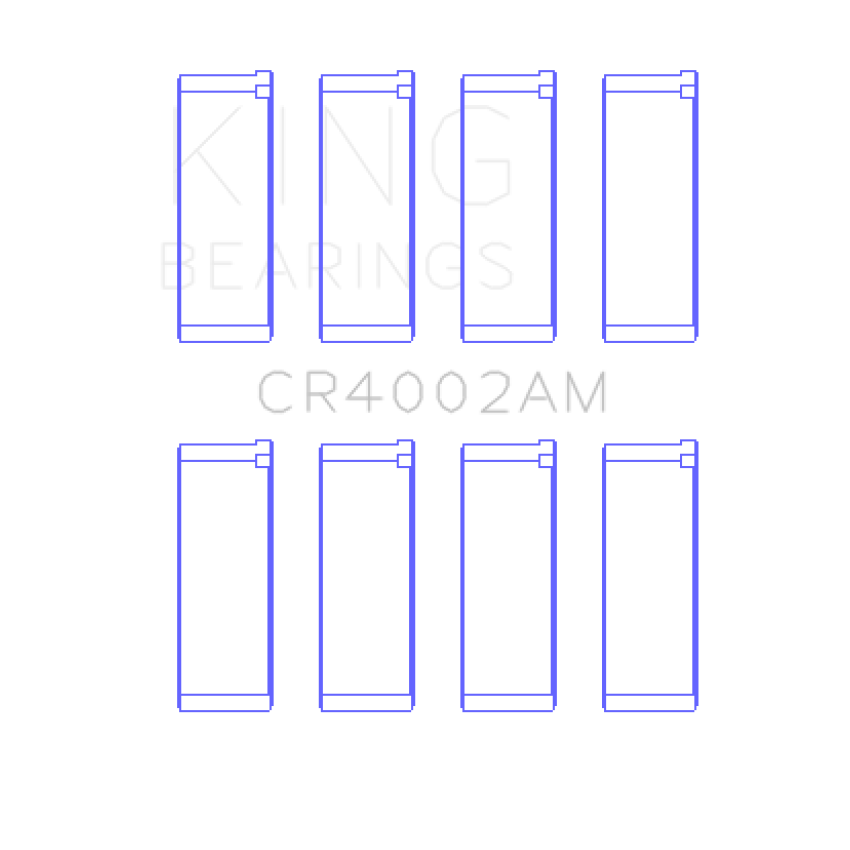 King Ford/Kia/Mazda DOHC 16 Valve/SOHC 16 Valve/SOHC 8 Valve (Size STD) Rod Bearing Set