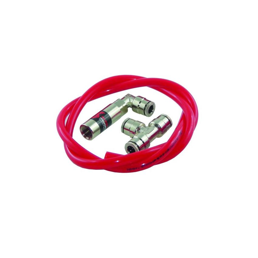 Snow Performance Stg 1 Boost Cooler TD Water Injection Kit (Incl. Red Hi-Temp Tubing/Quick Fittings)