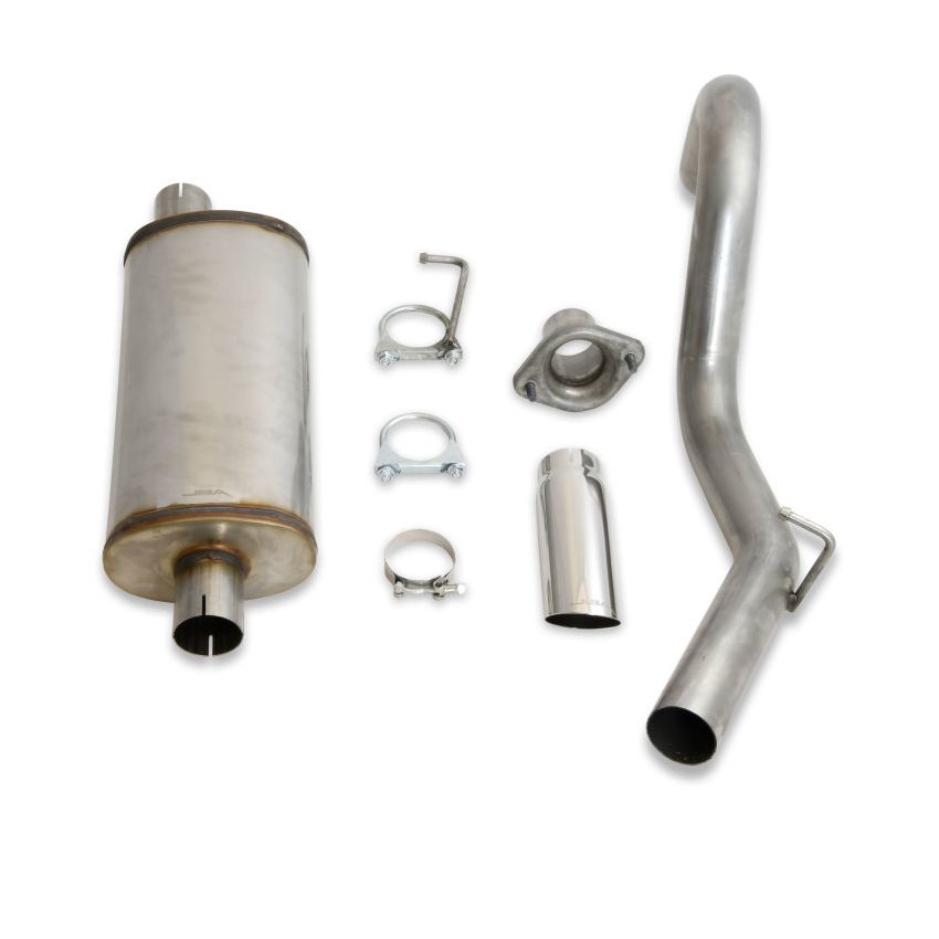 JBA 00-06 Jeep Wrangler TJ 2.5L/4.0L 304SS Single Rear Exit Cat-Back Exhaust