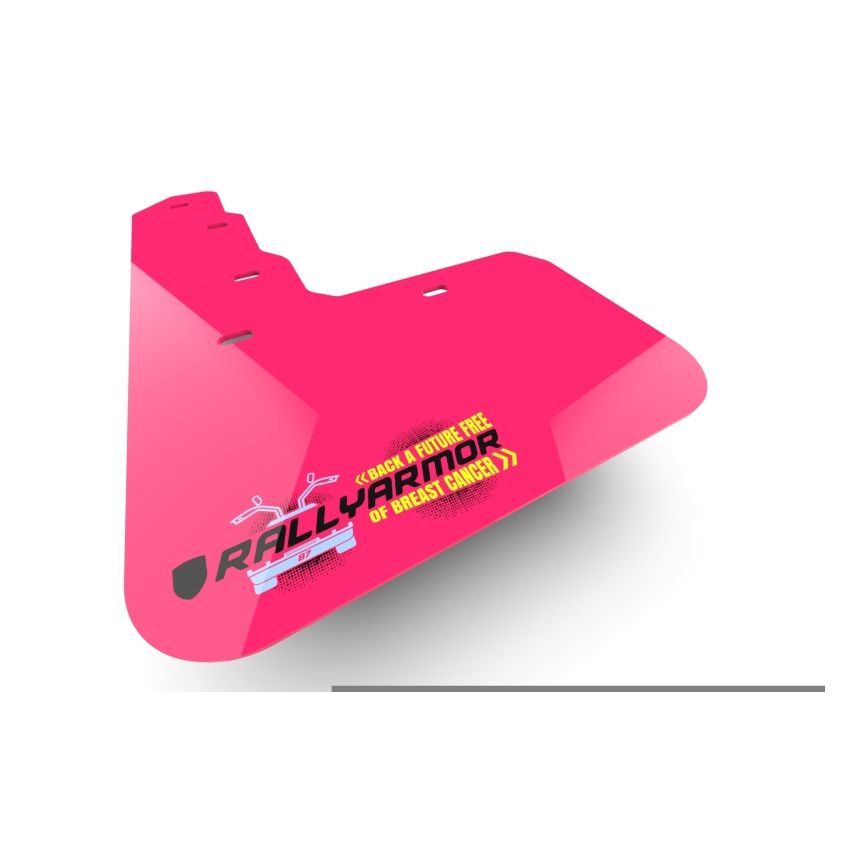 Rally Armor MF53-BCE24-PK-BLK 17-20 Ford Raptor Pink Mud Flap BCE Logo