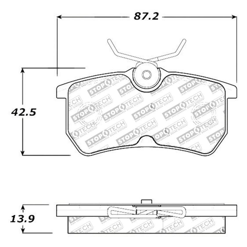 Stoptech 308.08860 Street Touring Brake Pads