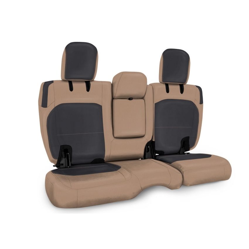 PRP 2018+ Jeep Wrangler JLU/4 door Rear Bench Cover with Leather Interior - Black/Tan