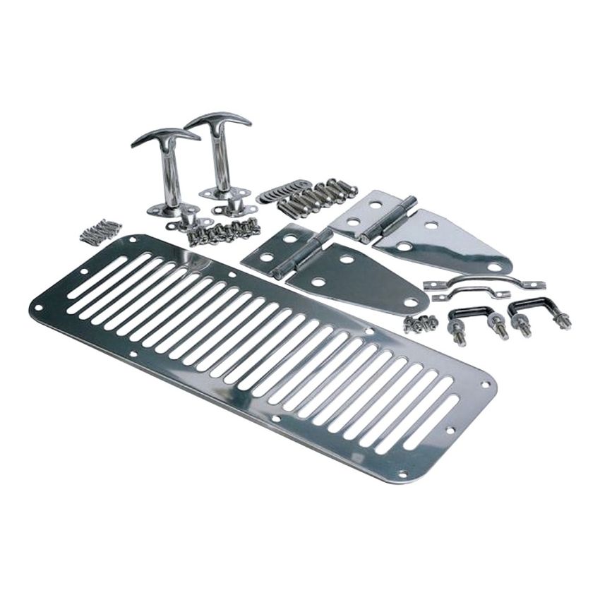 Rampage 1978-1983 Jeep CJ5 Hood Set - Stainless