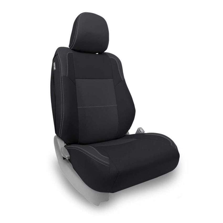 PRP 12-15 Toyota Tacoma Front Seat Covers/ Fold Flat Edition (Pair) - Black/Grey