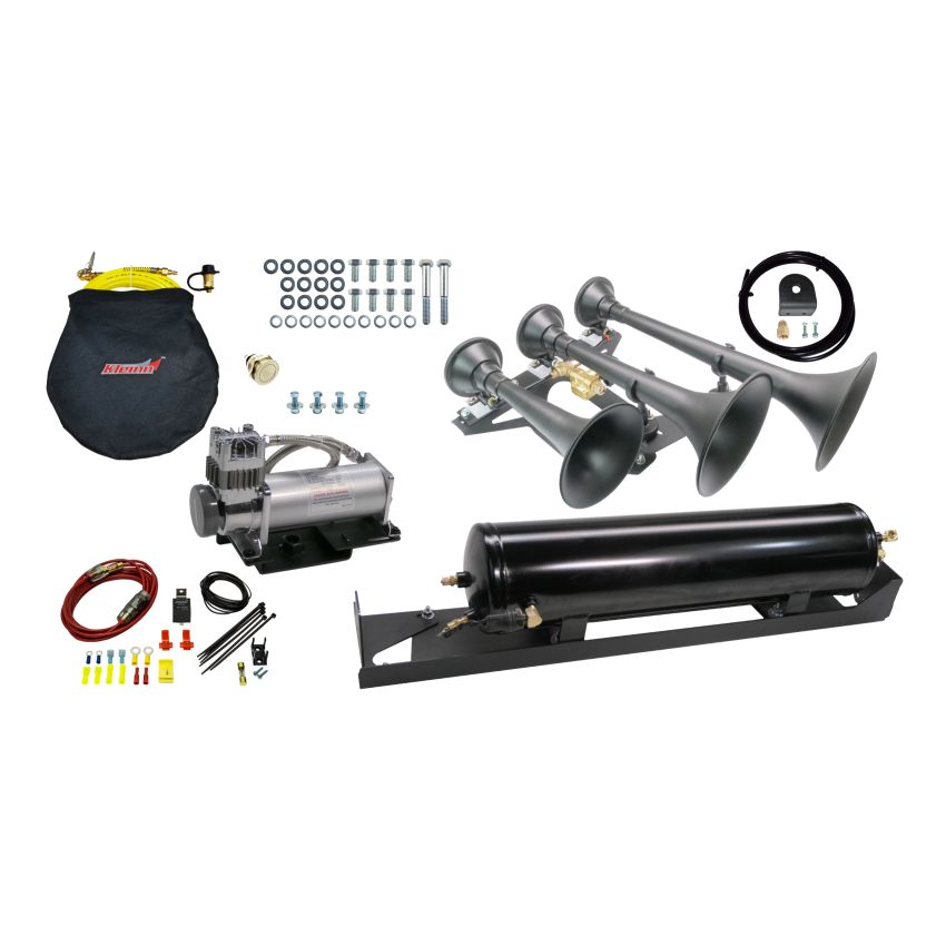 Kleinn Air Horns SDKIT17-734STL Kleinn 17-22 Ford F-250/ F-350 Onboard Air System w/ Model 730 Horns
