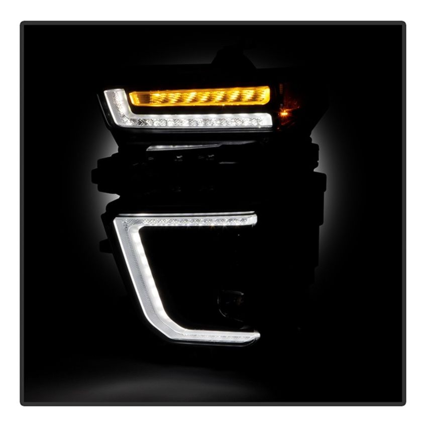 SPYDER 5088796 Projector Headlights - Sequential LED Turn Signal Lights - Black