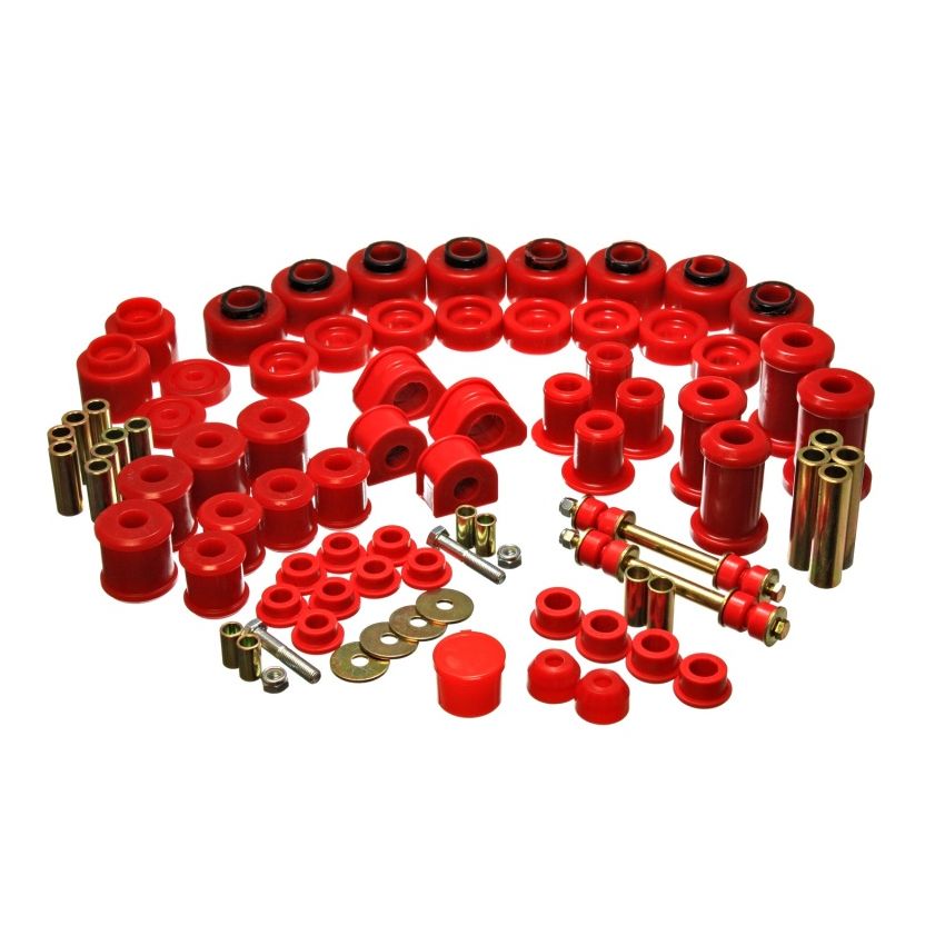 Energy Suspension 97-01 Ford Expedition/Navigator 4WD Red Hyper-Flex Master Bushing Set