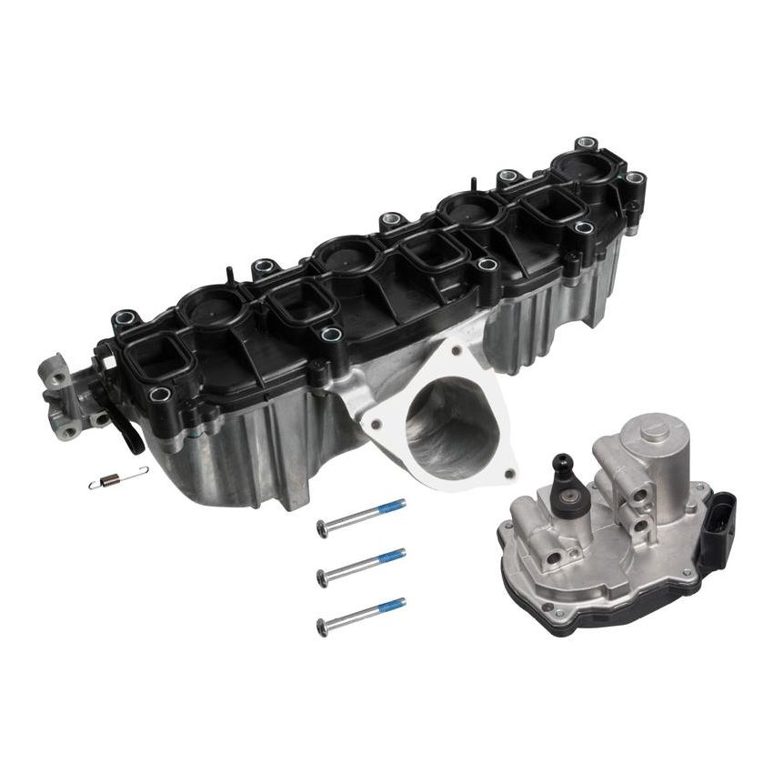 FEBI 176636 Intake Manifold with swirl flap actuator and gasket