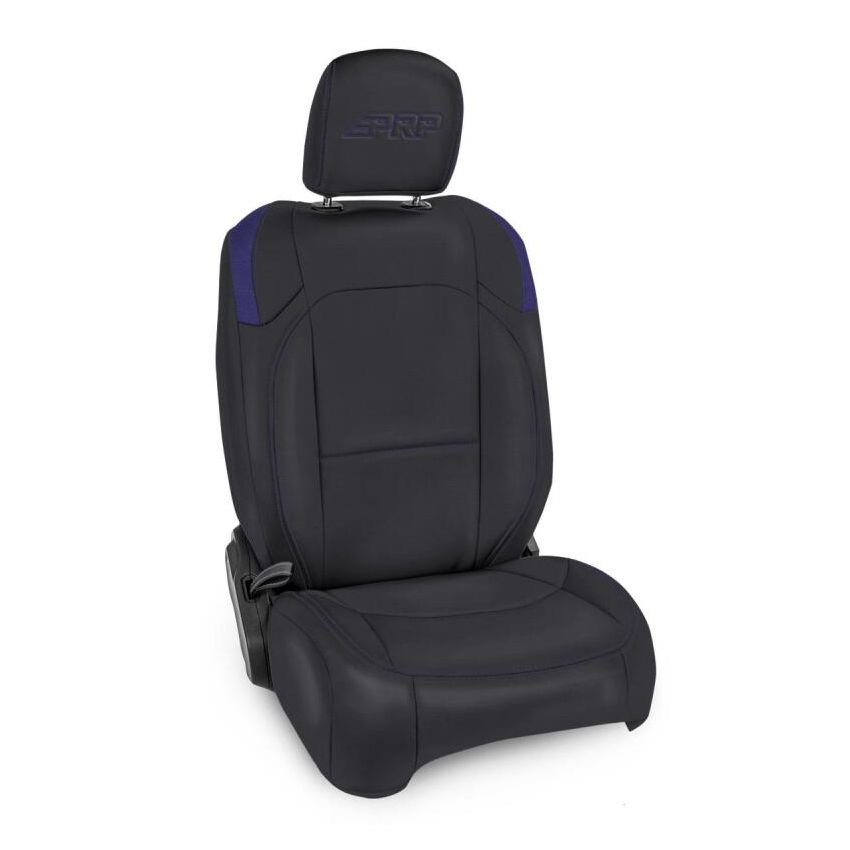 PRP Seats B040-08 PRP Jeep Wrangler JL Front Seat Covers Jeep Gladiator JT- with Molle Back (Pair) - Black/Purple
