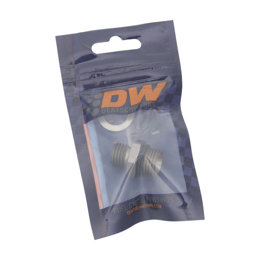 DeatschWerks 6AN ORB Male To 12 X 1.5 Metric Male (Incl O-Ring and Crush Washer)