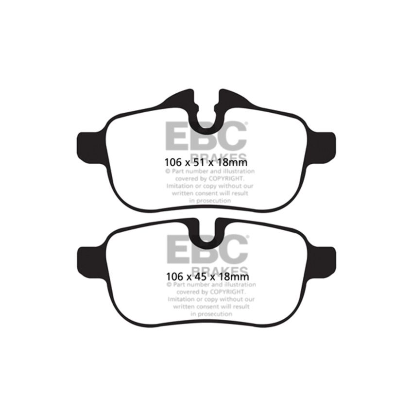 EBC DP42046R 09+ BMW Z4 3.0 (E89) Yellowstuff Rear Brake Pads