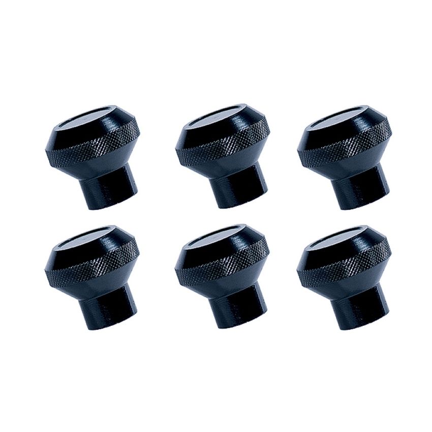 Rugged Ridge Billet Aluminum Dash Knob Set Black 76-86 Jeep CJ