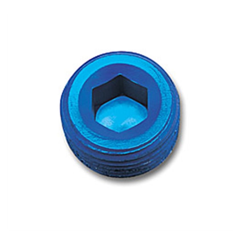 Russell Performance 3/8in Allen Socket Pipe Plug (Blue)