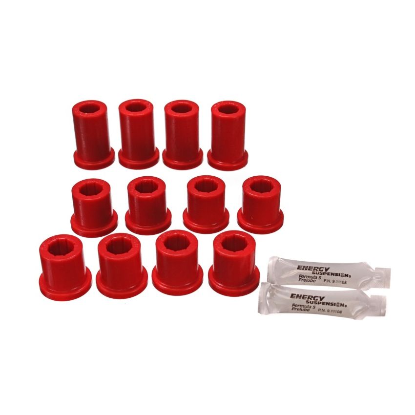 Energy Suspension 84-85 Toyota 4Runner 2 & 4WD Red Front Leaf Spring Bushing Set