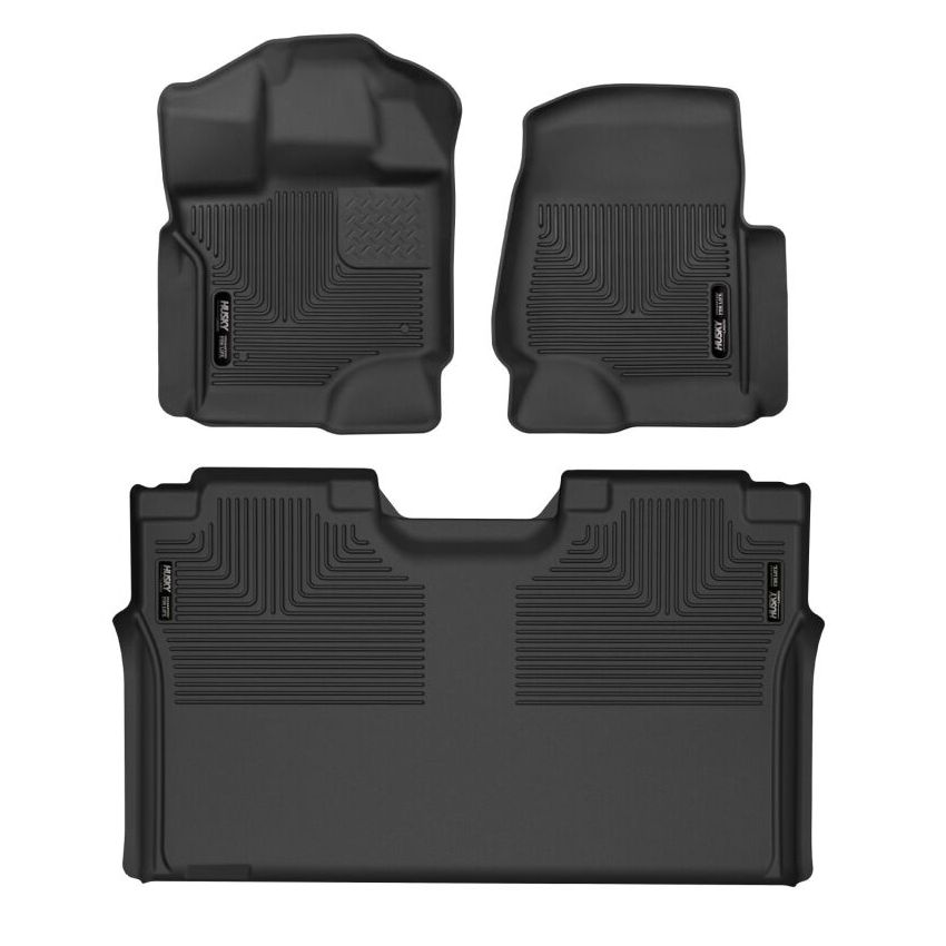 HUSKY LINERS HSK53498 Front & 2nd Seat Floor L iners X-act Contour