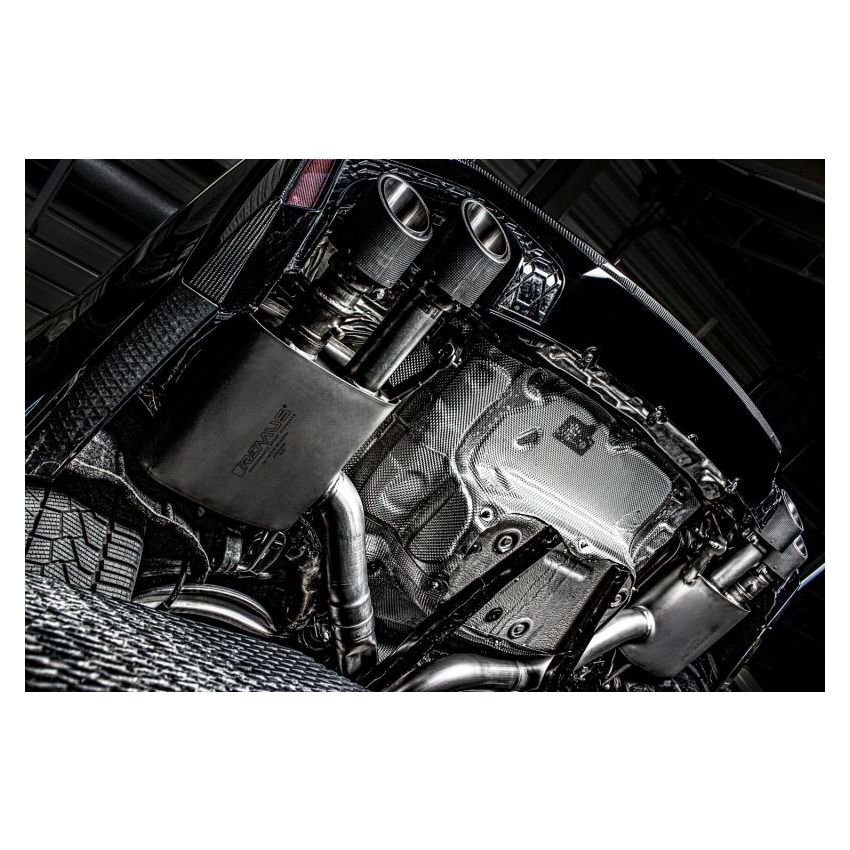 Remus 047020 0500LR 2019 Audi RS6 Avant Tiptronic C8 4.0L Turbo (w/GPF) Race Axle Back Exhaust (Tail Pipes Req)