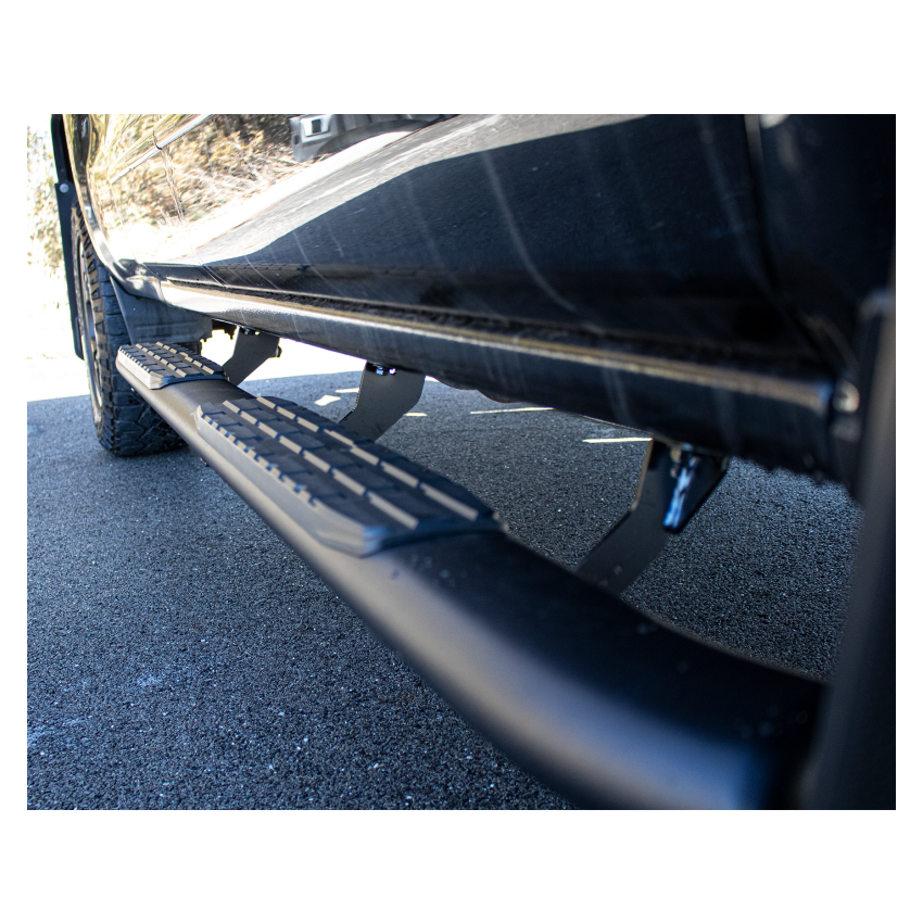 Fishbone Offroad FB21381 07-18 Chevrolet Silverado 1500/2500/3500 Crew Cab Oval Side Steps - Black Textured