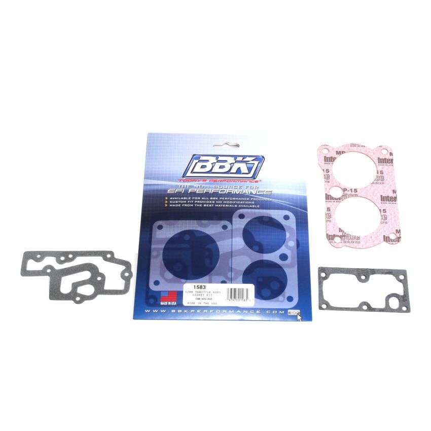 BBK Performance Parts 1583 THROTTLE BODY GASKET KIT FOR GM TWIN 52MM FOR 1534-1537-1540-1543