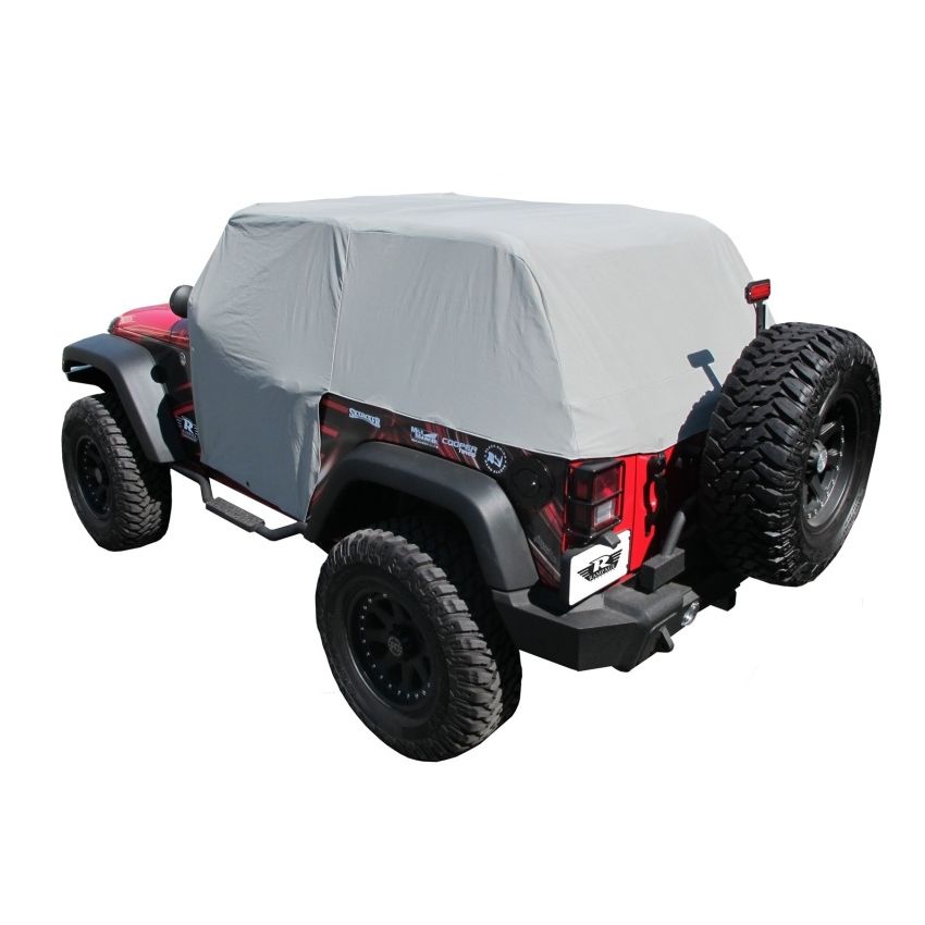 Rampage 2007-2018 Jeep Wrangler(JK) Cab Cover With Door Flaps - Grey