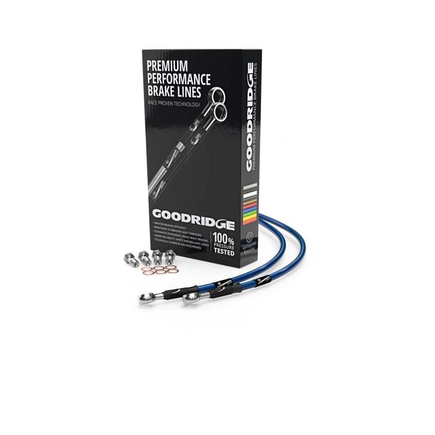 Goodridge DU0912-1RC-EB 98-02 Ducati 750/900SS Electric Blue Rear SS Brake Lines