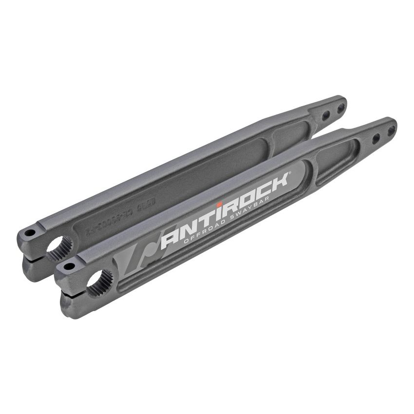 RockJock Antirock Forged Chromoly Sway Bar Arms 17in Long x 28 Spline w/ Stickers Pair