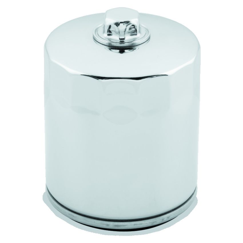 TwinPower 609986 Twin Power M8 Chrome Oil Filter With Nut Replaces H-D 62700297