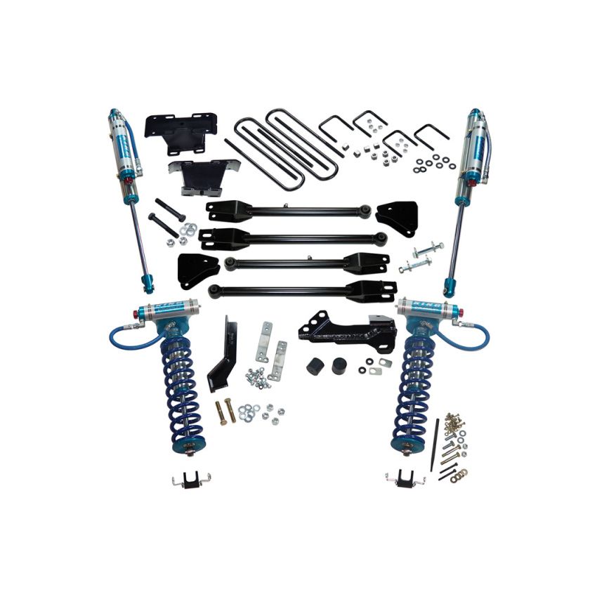 Superlift K166KG 17-19 Ford F-250 SD 4WD 4in Lift Kit w/4-Link King Front Coilovers/Rear Reservoir Shocks