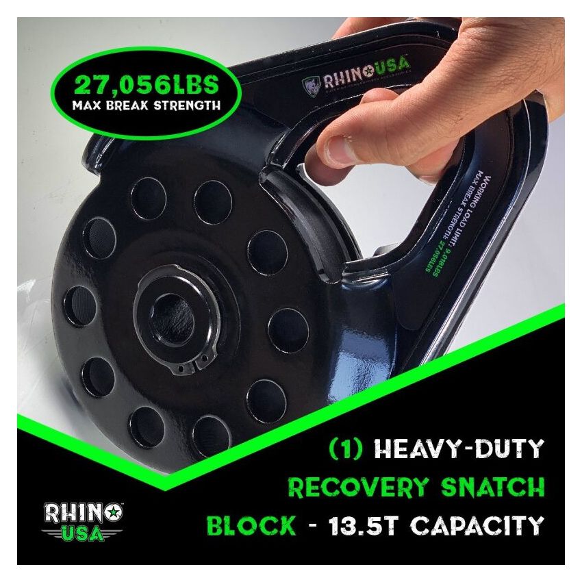 Rhino USA RNO-SNTCH-BLCK Snatch Block