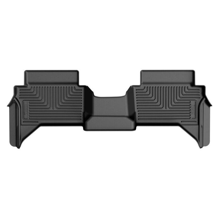 Husky Liners 14921 2024 Toyota Tacoma Double Cab WeatherBeater 2nd Row Black Floor Liners