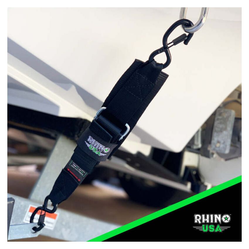 Rhino USA RNO-TRNSM-STRPS Transom Straps For Boat Trailer (Pair)
