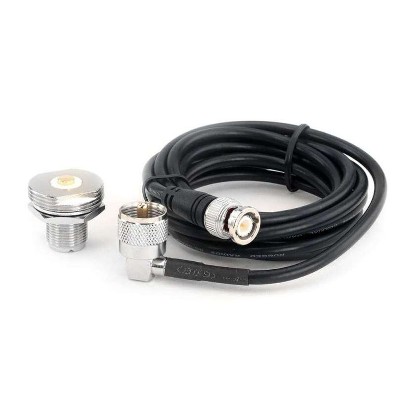 Rugged Radios NMO-RACE-BNC 7 Ft Antenna Coax Cable Kit with BNC Connector for handheld radios - by