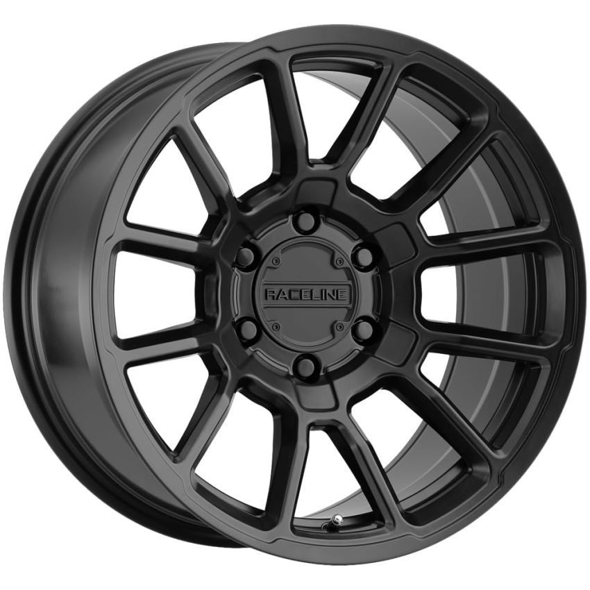 Raceline 950B Gauge 17x8.5in / 6x139.7 BP / 0mm Offset / 106.1mm Bore - Satin Black Wheel