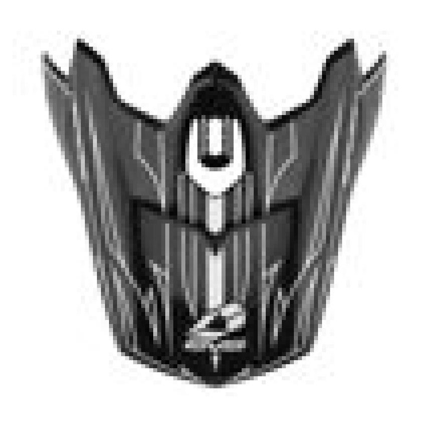 EVS H16T3P-VSMBKW T3 Pinner Visor - Matte Black/White