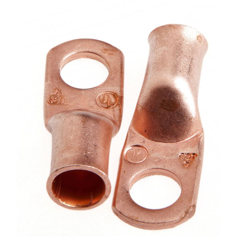 Forney 60092 Copper Cable Lugs, Number 4 Cable with 5/16-Inch Stud Size, 2-Pack