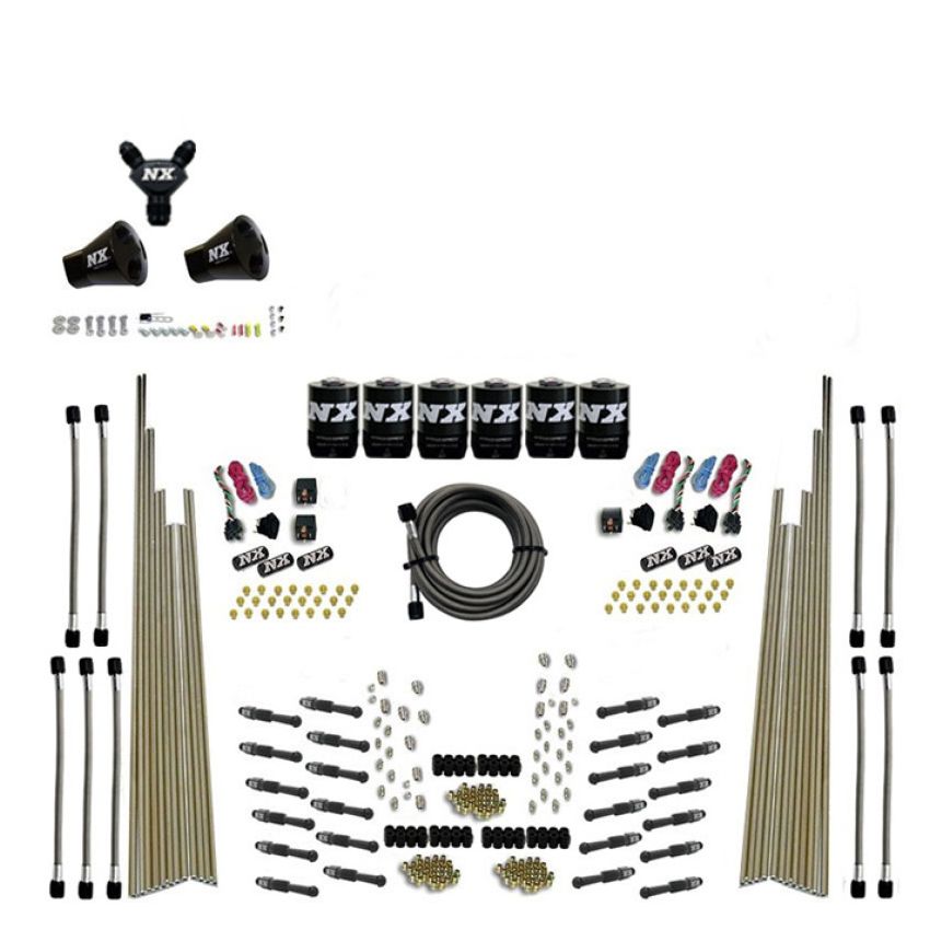 Nitrous Express 93206-00 8 CYL DRY DIRECT PORT, THREE STAGE, 6 SOLENOIDS, WITHOUT BOTTLE (200-600HP)