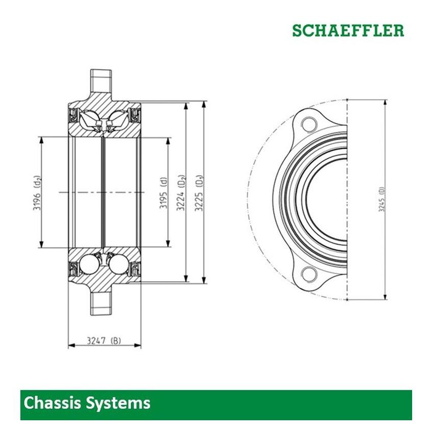 Schaeffler 101780 Schaeffler Wheel Bearing - Generation 2D