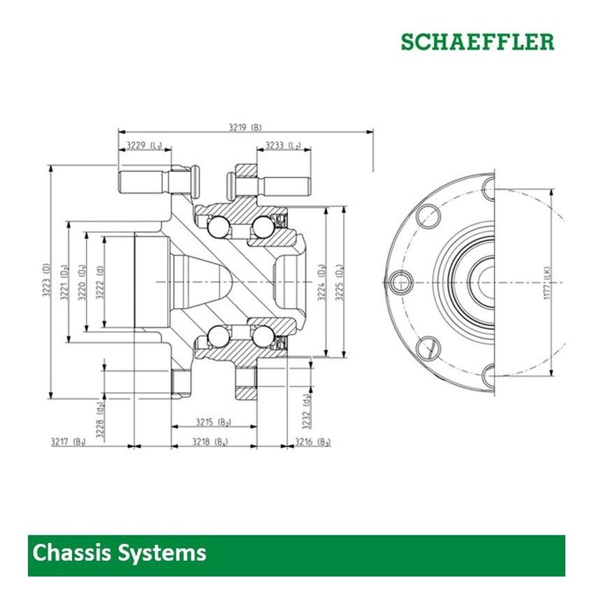 Schaeffler 102593 Schaeffler Wheel Bearing - Generation 3