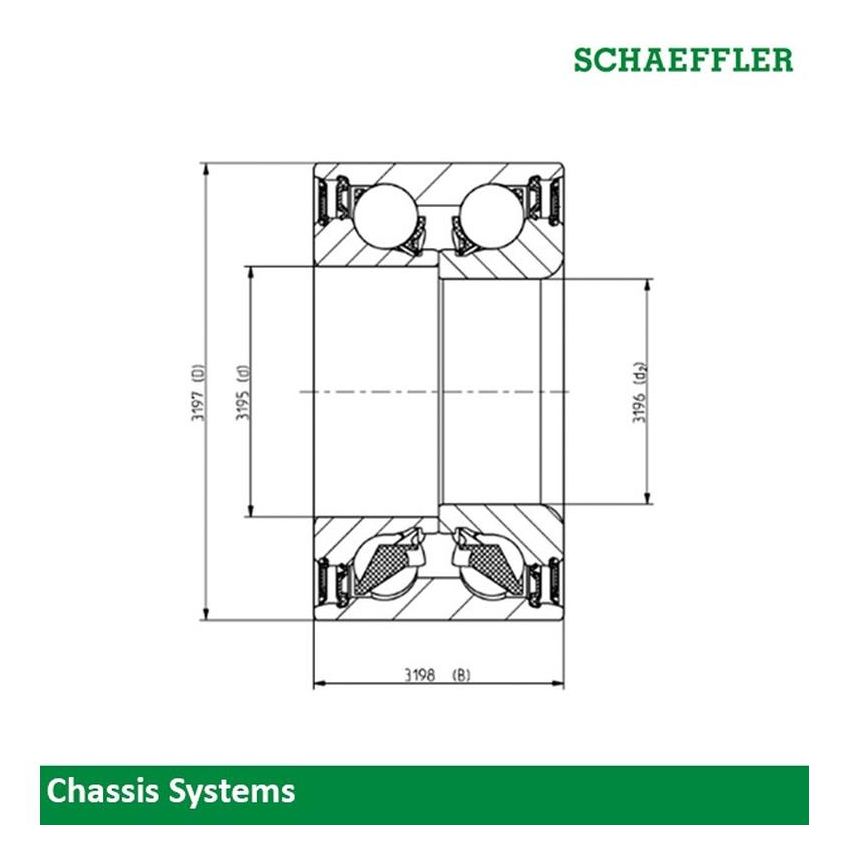 Schaeffler WH90021K Schaeffler Wheel Bearing - Generation 1