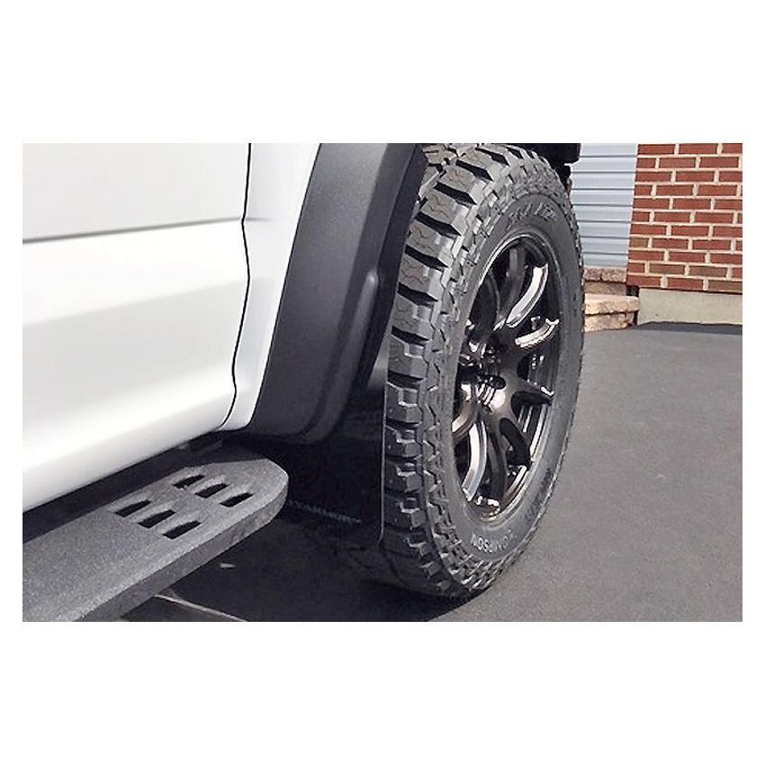 Rally Armor MF53-UR-BLK/WH Black Mud Flap/White Logo