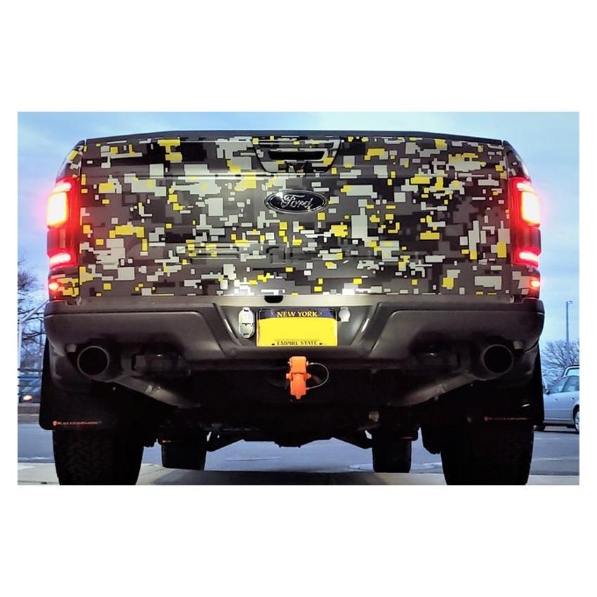 Rally Armor MF53-UR-BLK/WH Black Mud Flap/White Logo