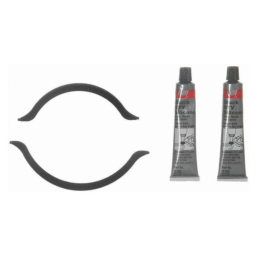 FEL PRO GASKETS OS 30631 R Engine Oil Pan Gasket Set RTV Black silicone w/Rubber end seals