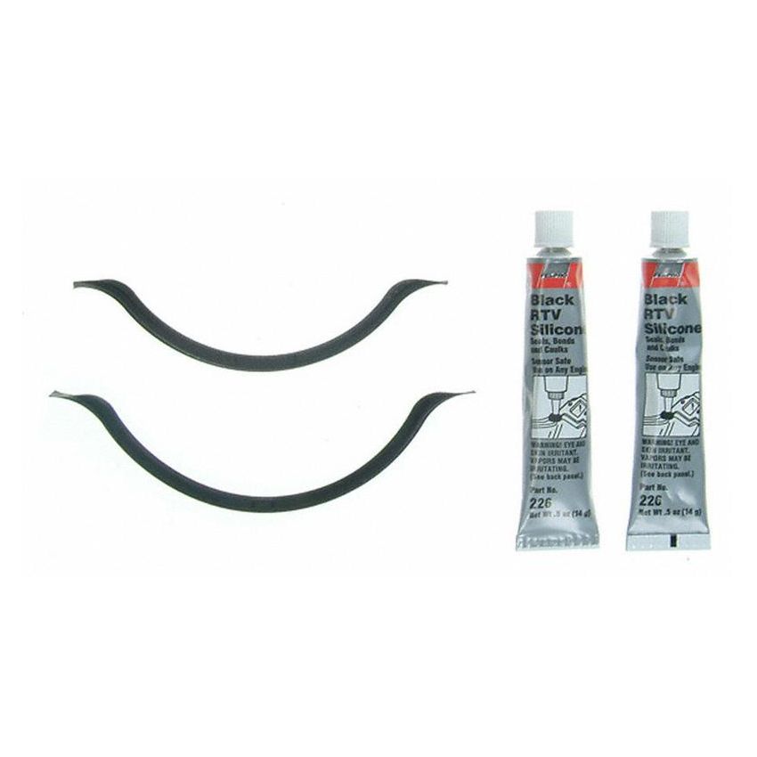 FEL PRO GASKETS OS 30768 Engine Oil Pan Gasket Set RTV Black silicone w/Rubber end seals