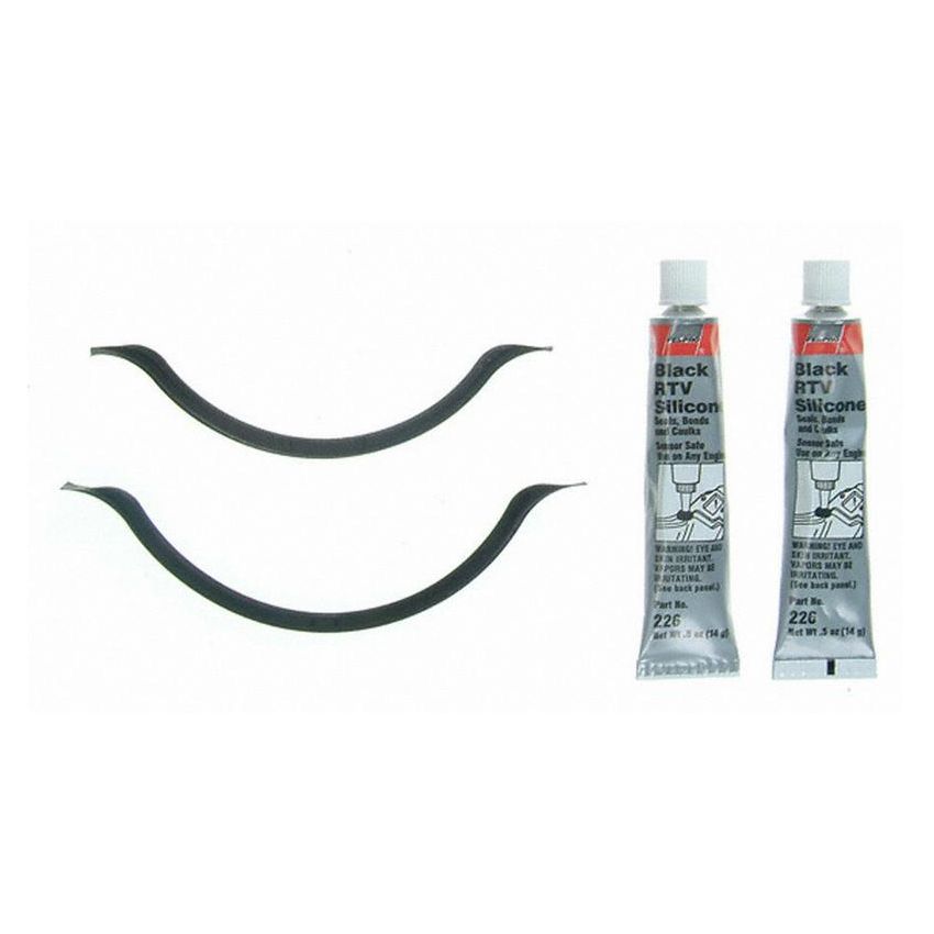 FEL PRO GASKETS OS 30768 Engine Oil Pan Gasket Set RTV Black silicone w/Rubber end seals