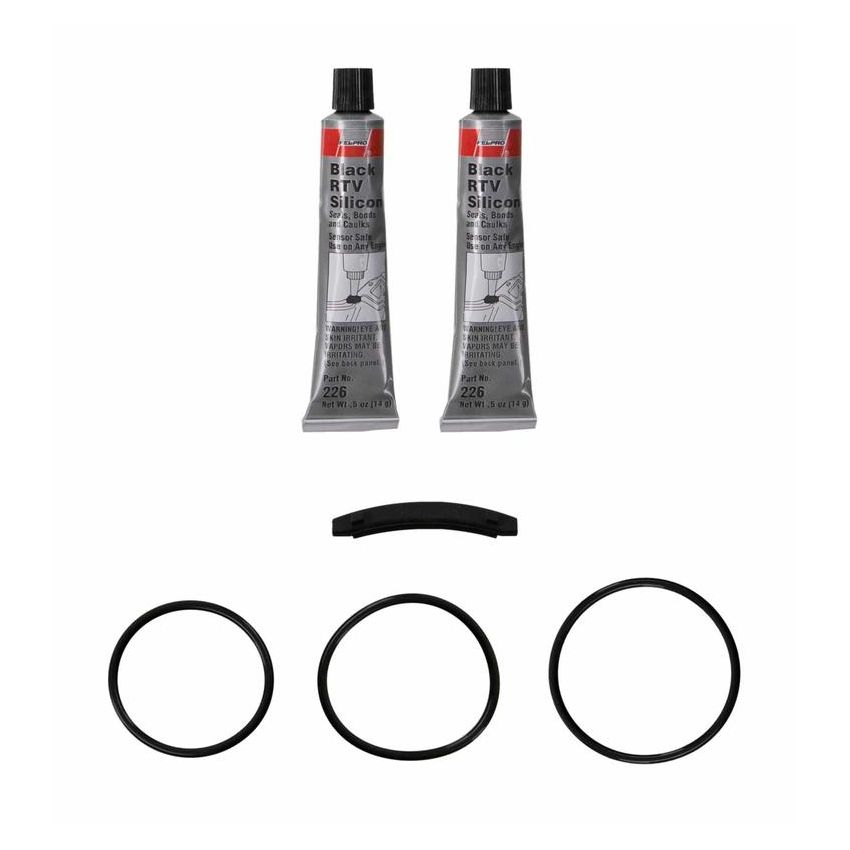 FEL PRO GASKETS OS 30812 Engine Oil Pan Gasket Set RTV Black silicone w/Rubber end seal