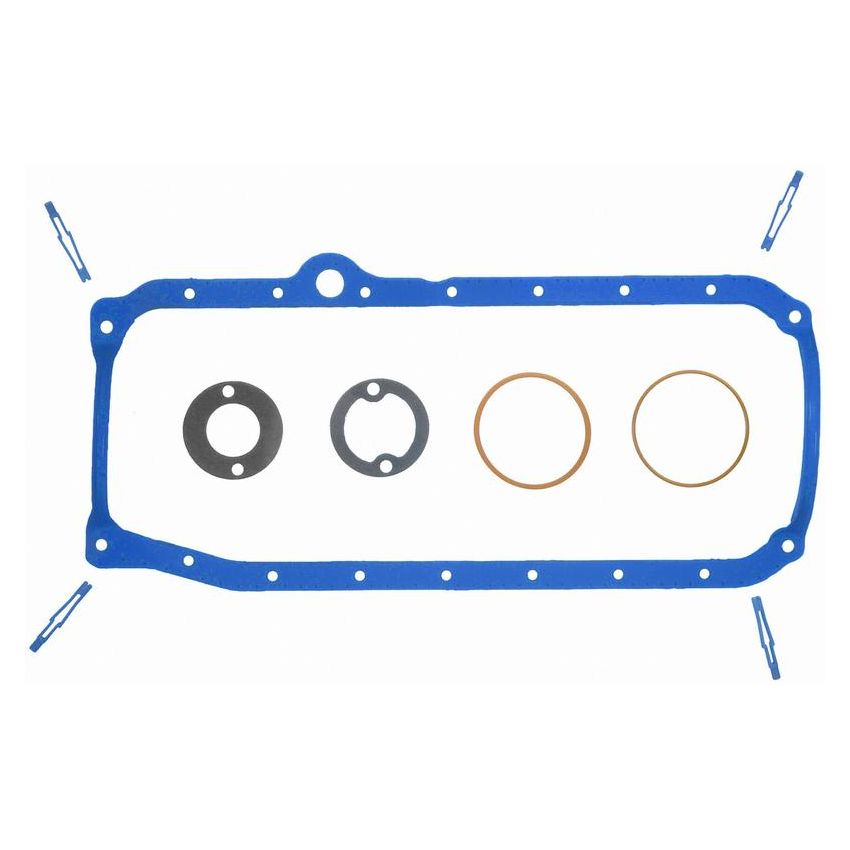 FEL PRO GASKETS OS 34500 R Engine Oil Pan Gasket Set PermaDry molded rubber, Oil Pan SnapUps Included