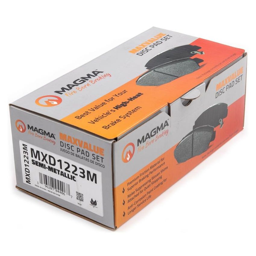 MAGMA BRAKE MXD1223M MAGMA MaxValue MXD1223M Semi-Metallic Brake Pads