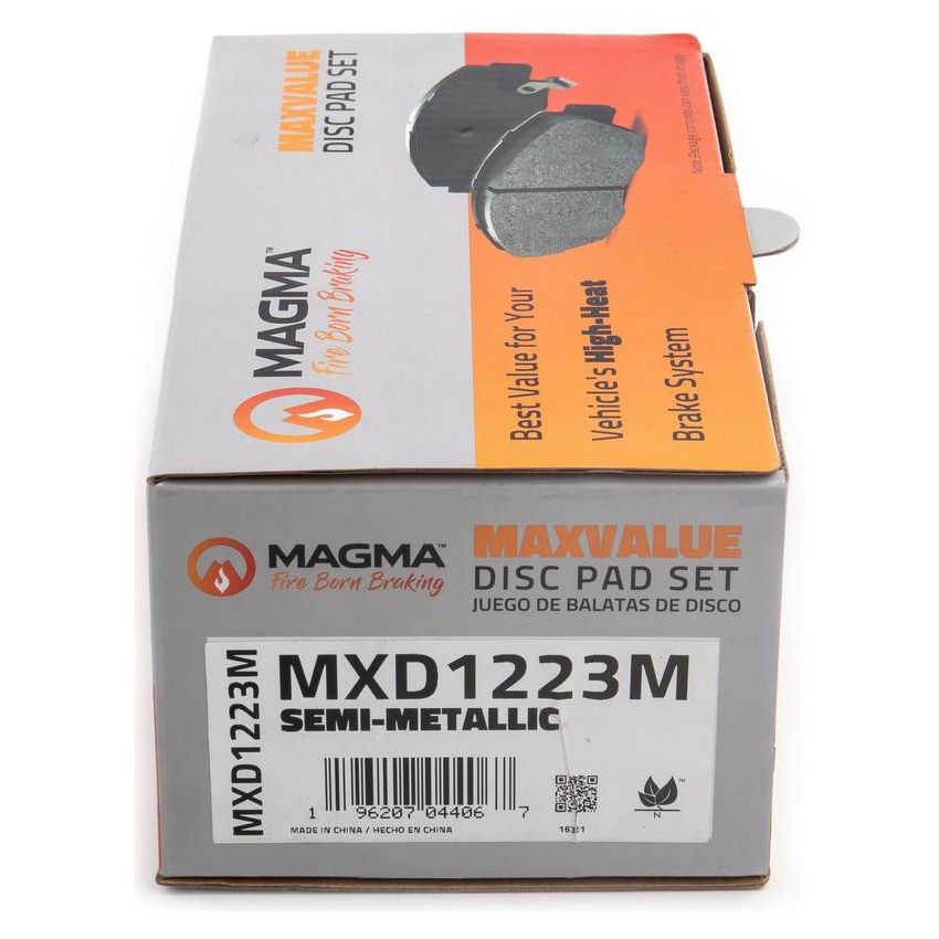 MAGMA BRAKE MXD1223M MAGMA MaxValue MXD1223M Semi-Metallic Brake Pads